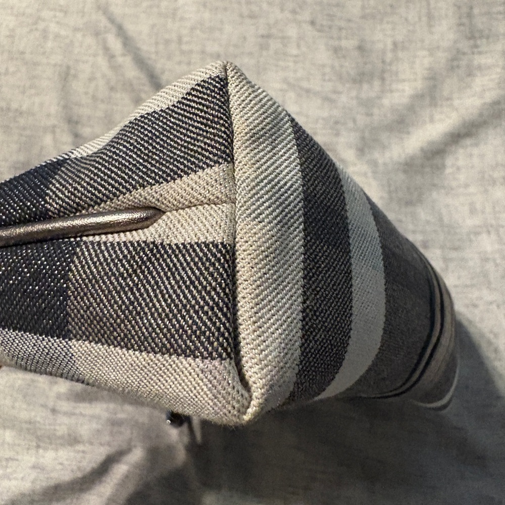 Burberry Checkered Black and Gray Cosmetic Bag - Picture 5 of 10